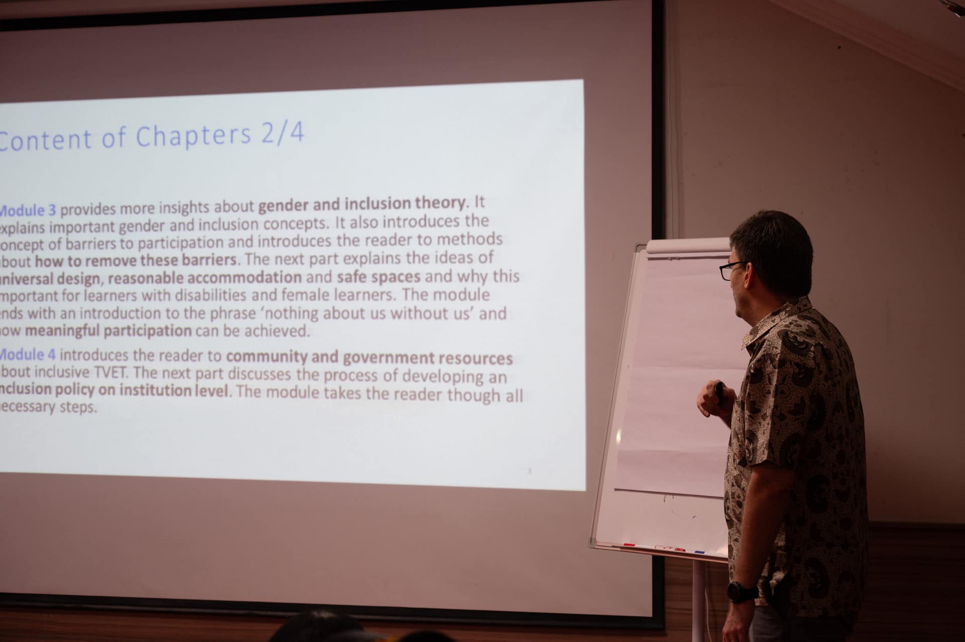 Picture of me presenting.