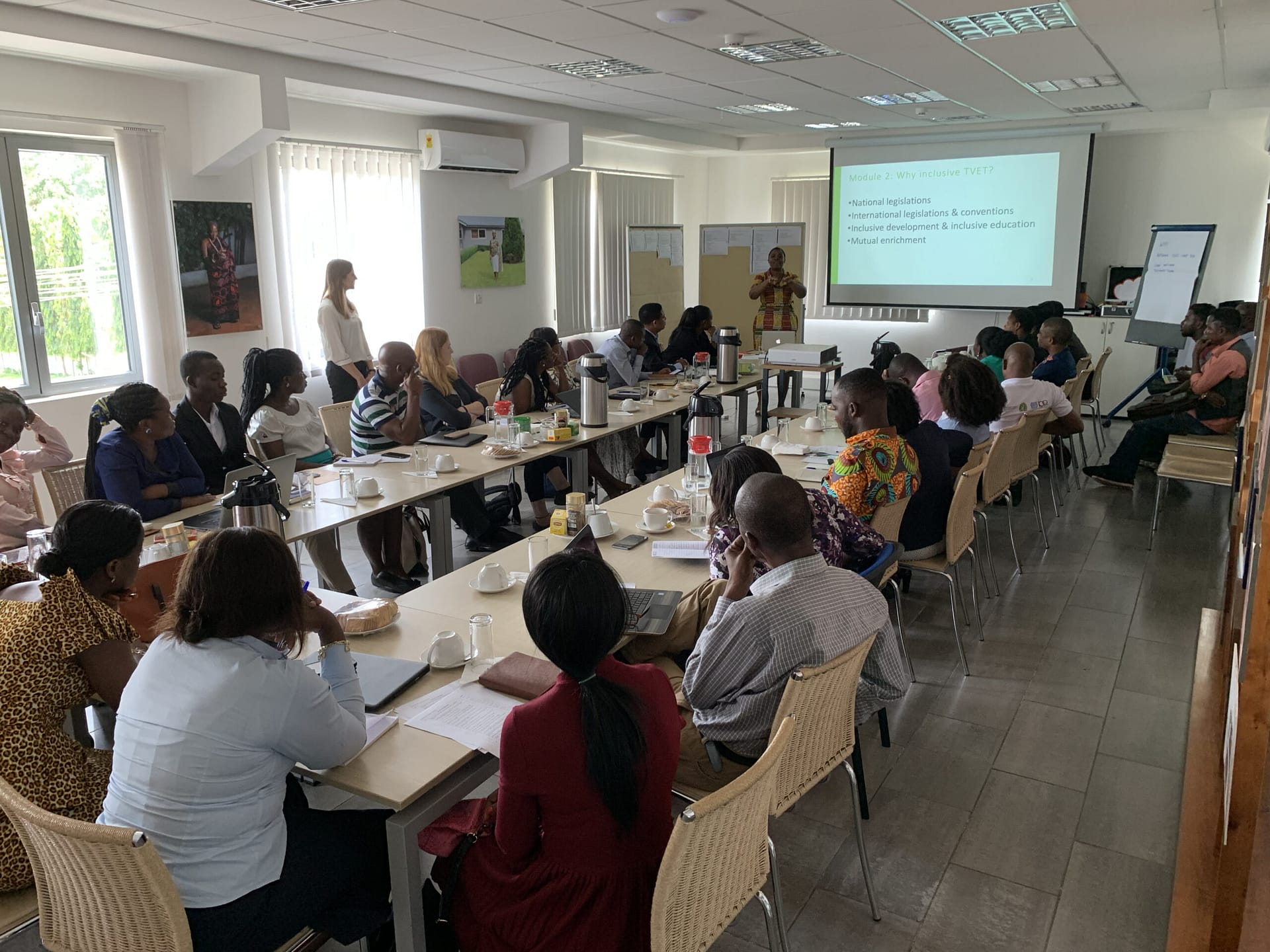 Picture of a workshop in Accra, Ghana.